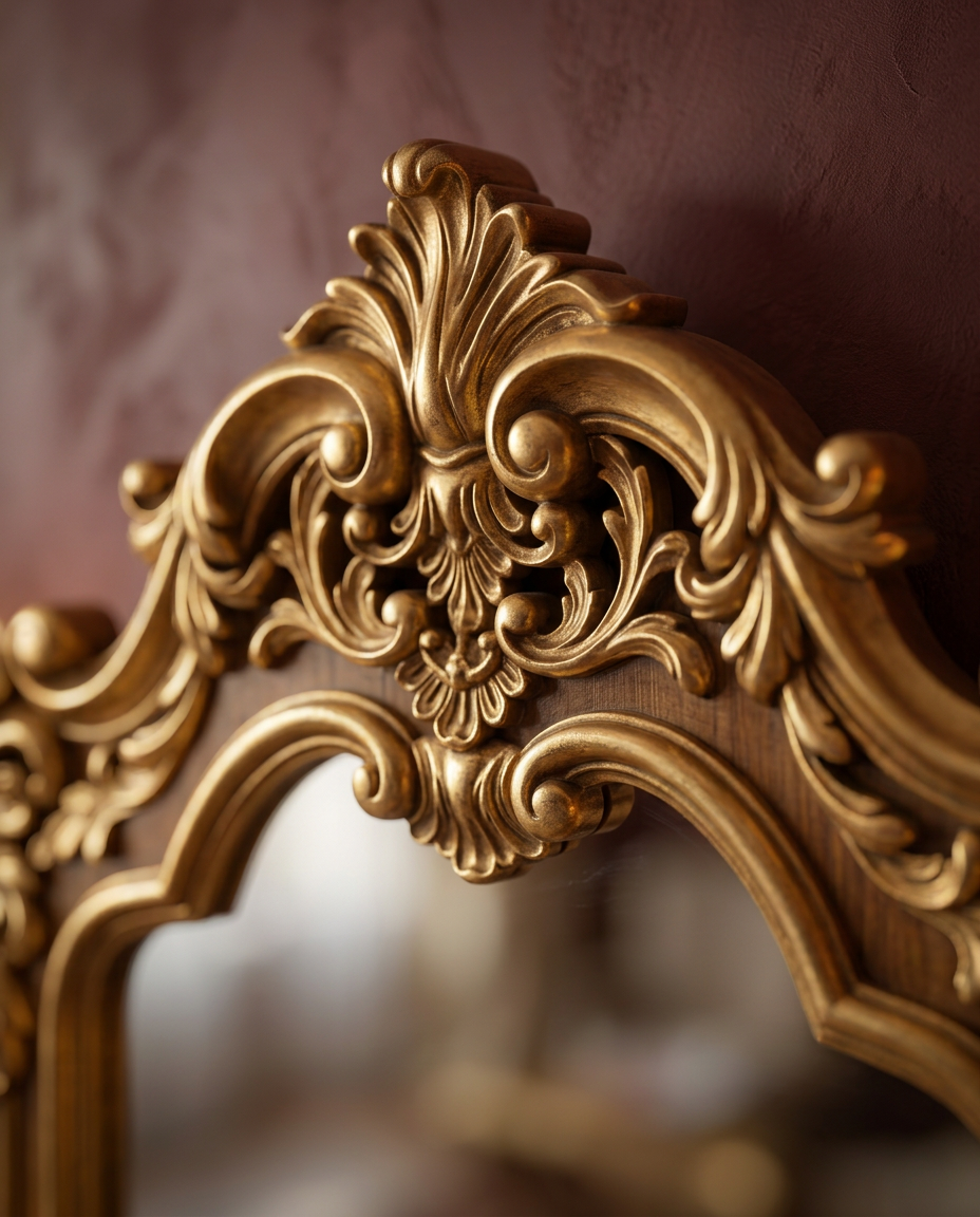 Florentine Rococo Gold Mirror