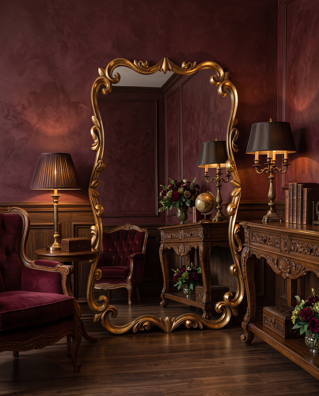 Florentine Rococo Gold Mirror