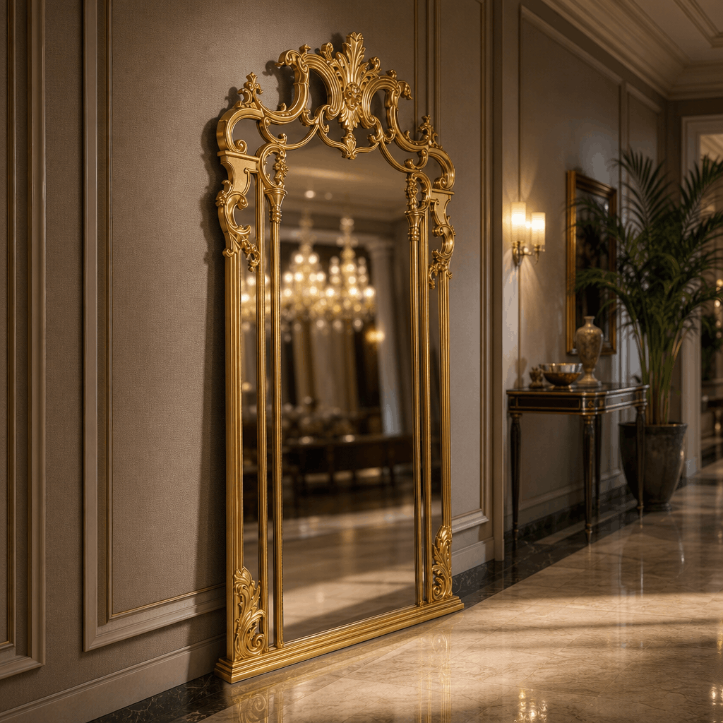 Gilded French-Inspired Gold Mirror