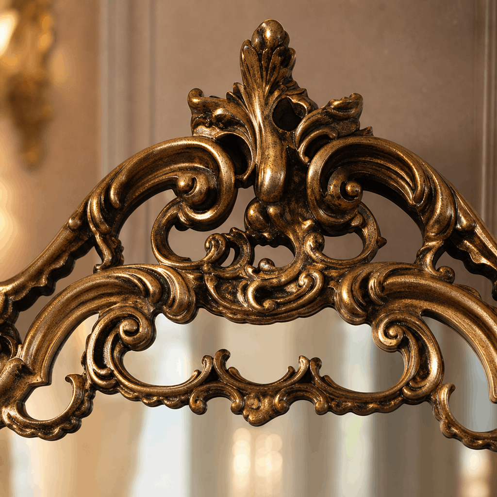 Grand Vintage-Inspired Framed Mirror