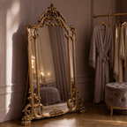 Grand Vintage-Inspired Framed Mirror