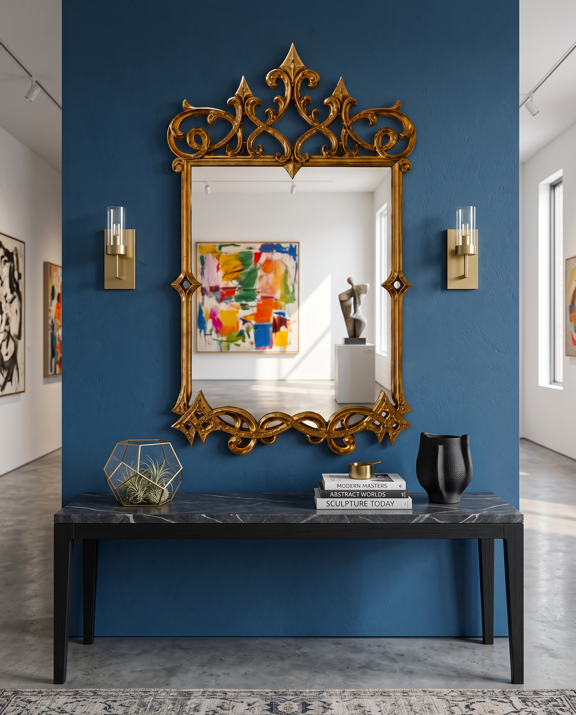 Imperial Crown Gold Wall Mirror