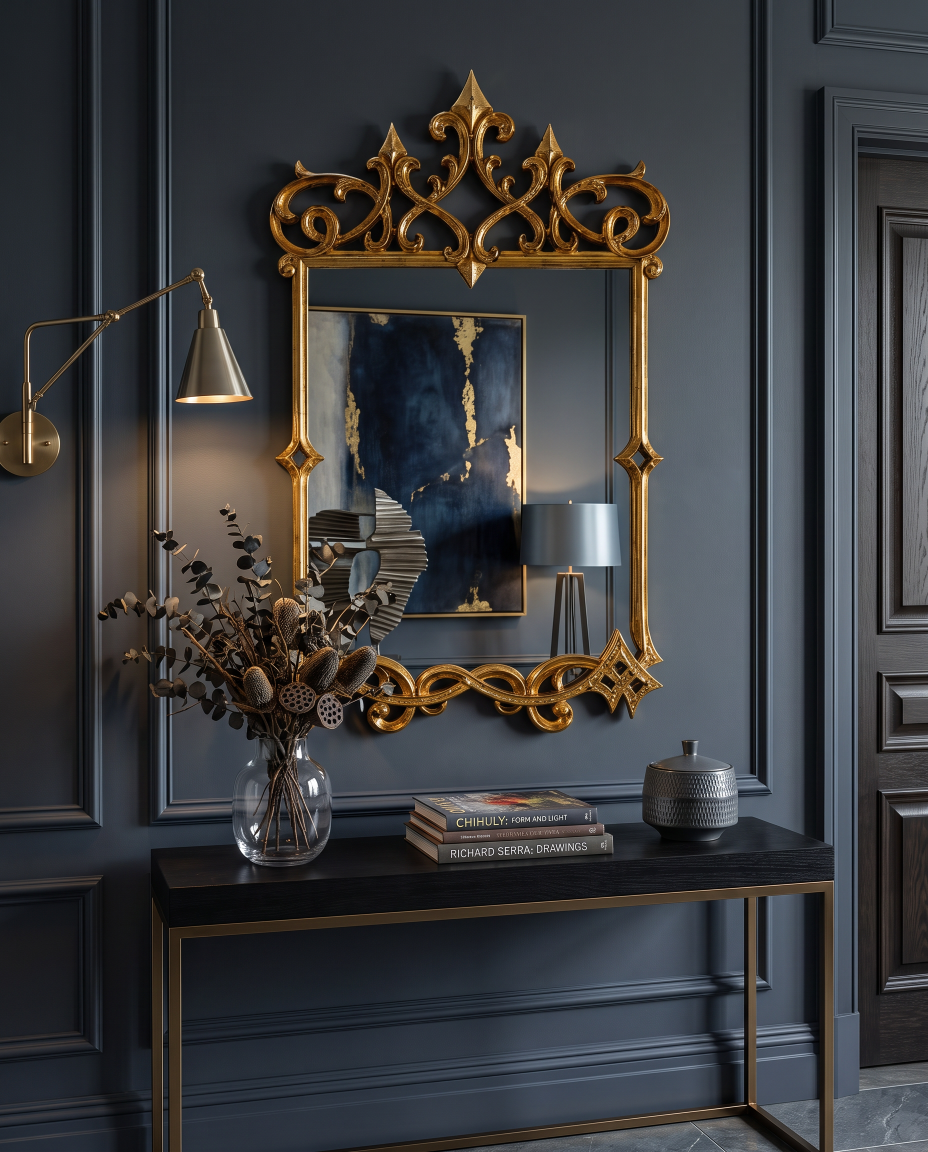 Imperial Crown Gold Wall Mirror