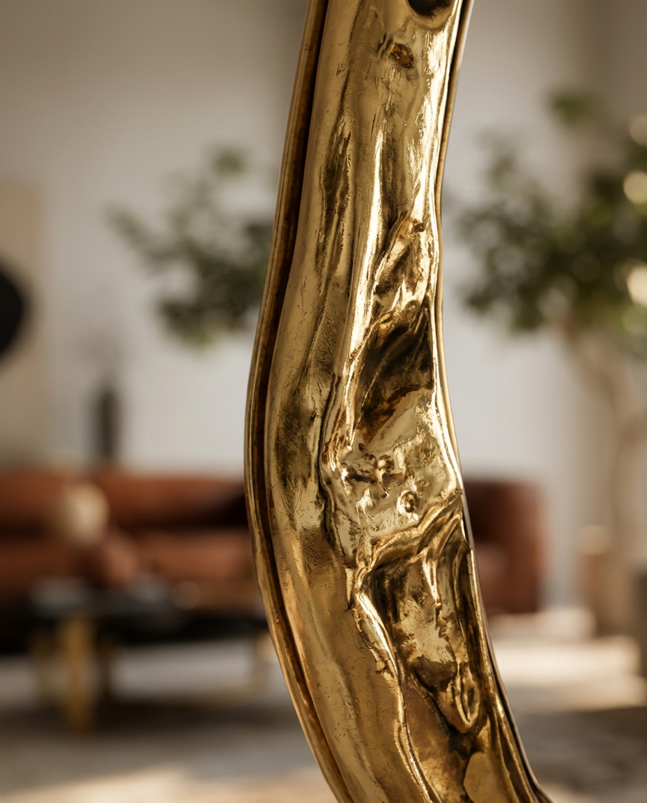 Laguna Freeform Gold Mirror