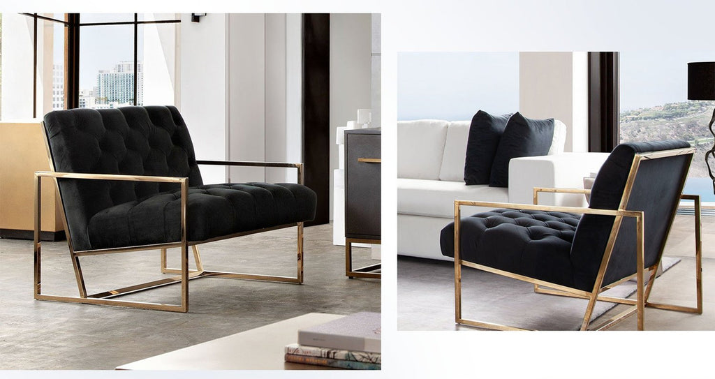 Luxe Tufted Accent Chair