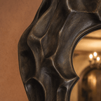Luxury Sculptural Black Statement Mirror
