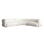 Micah 3-Piece Sectional – Ivory Fabric