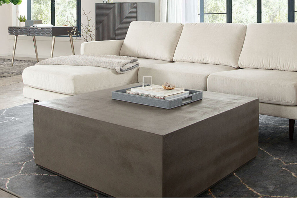 Montage Cement Finish Square Coffee Table