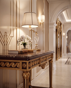 Medici Carved Marble Console