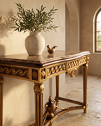 Medici Carved Marble Console