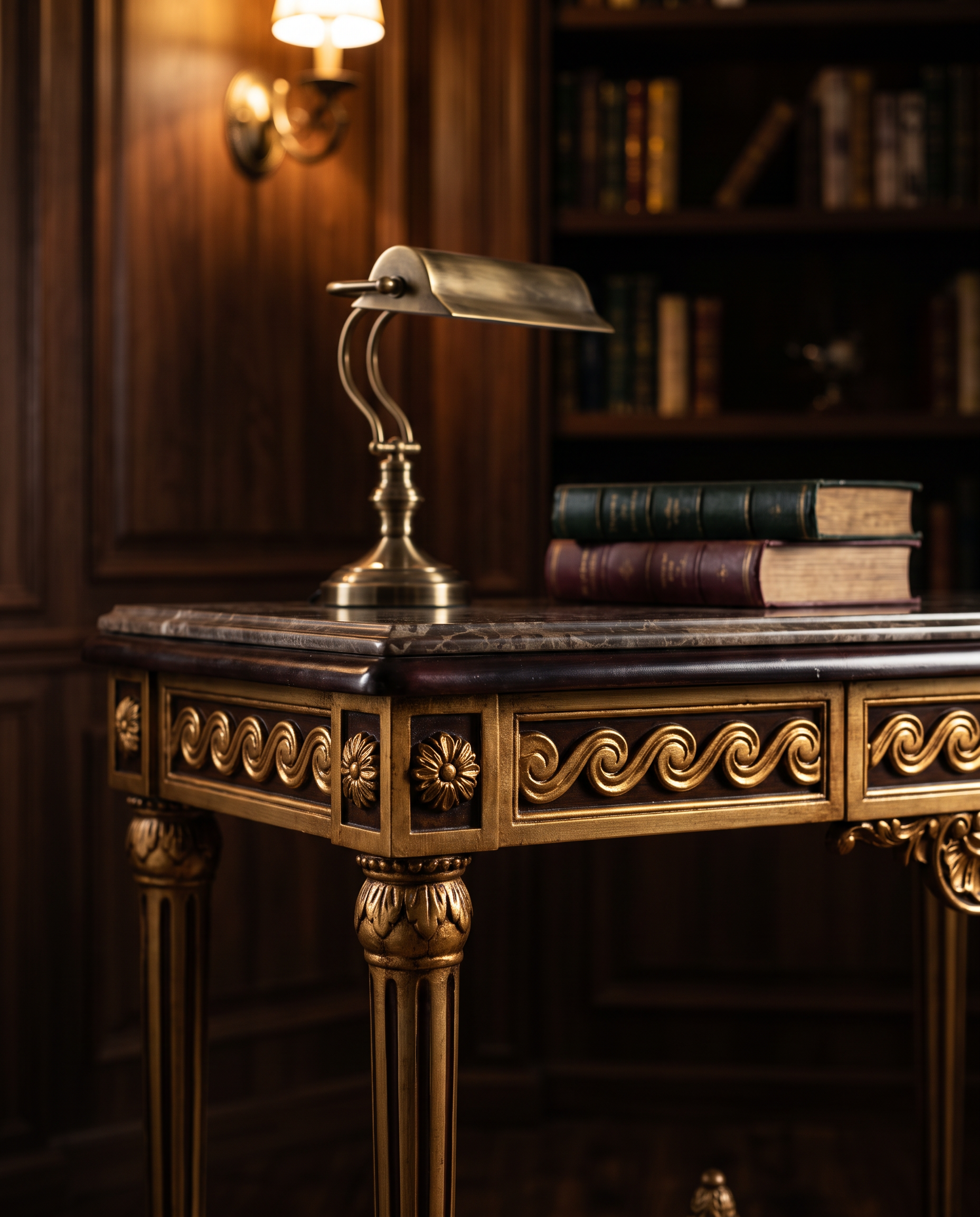 Medici Carved Marble Console