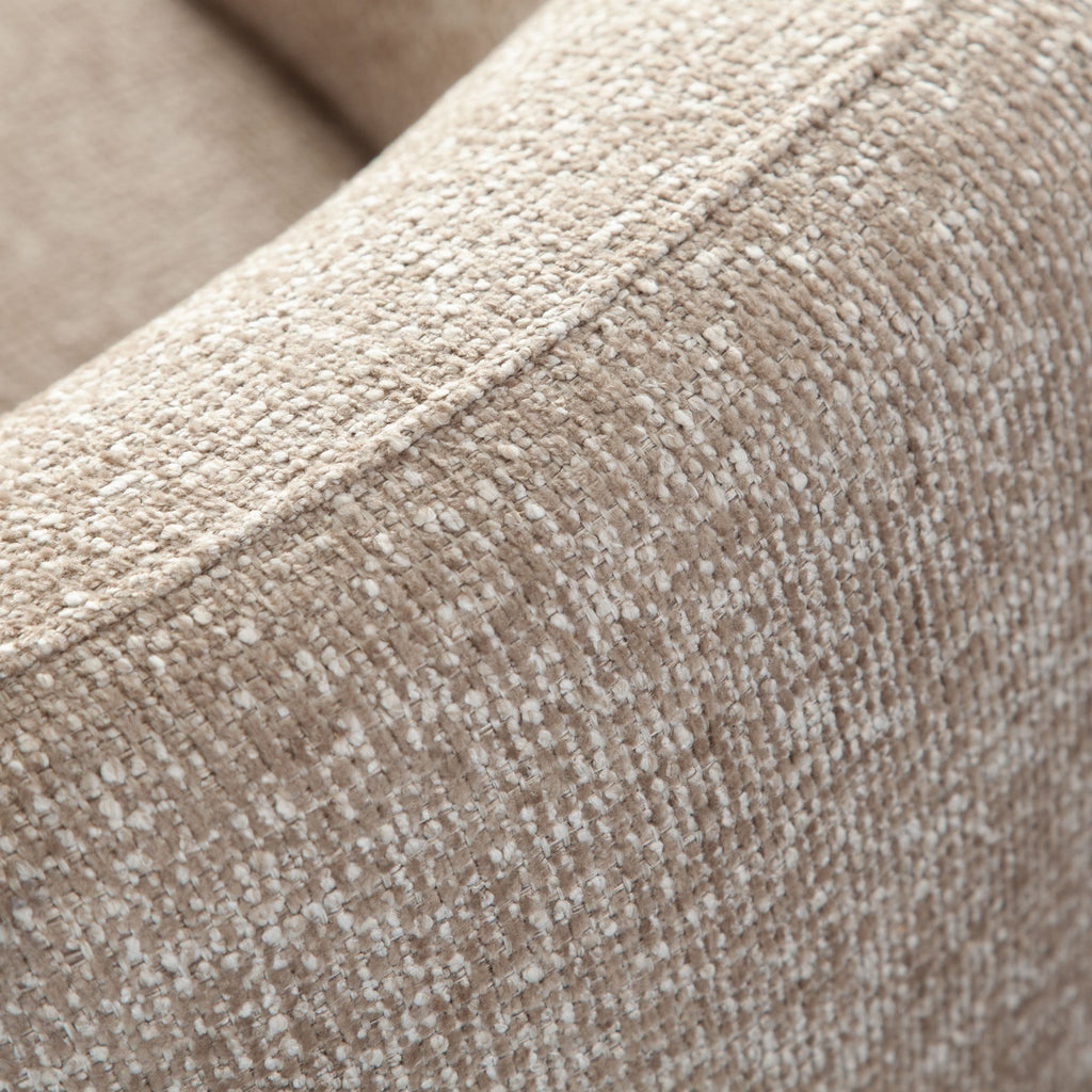 Olli Wheat Fabric Sofa & Swivel Chair Set