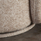 Olli Wheat Fabric Sofa & Swivel Chair Set