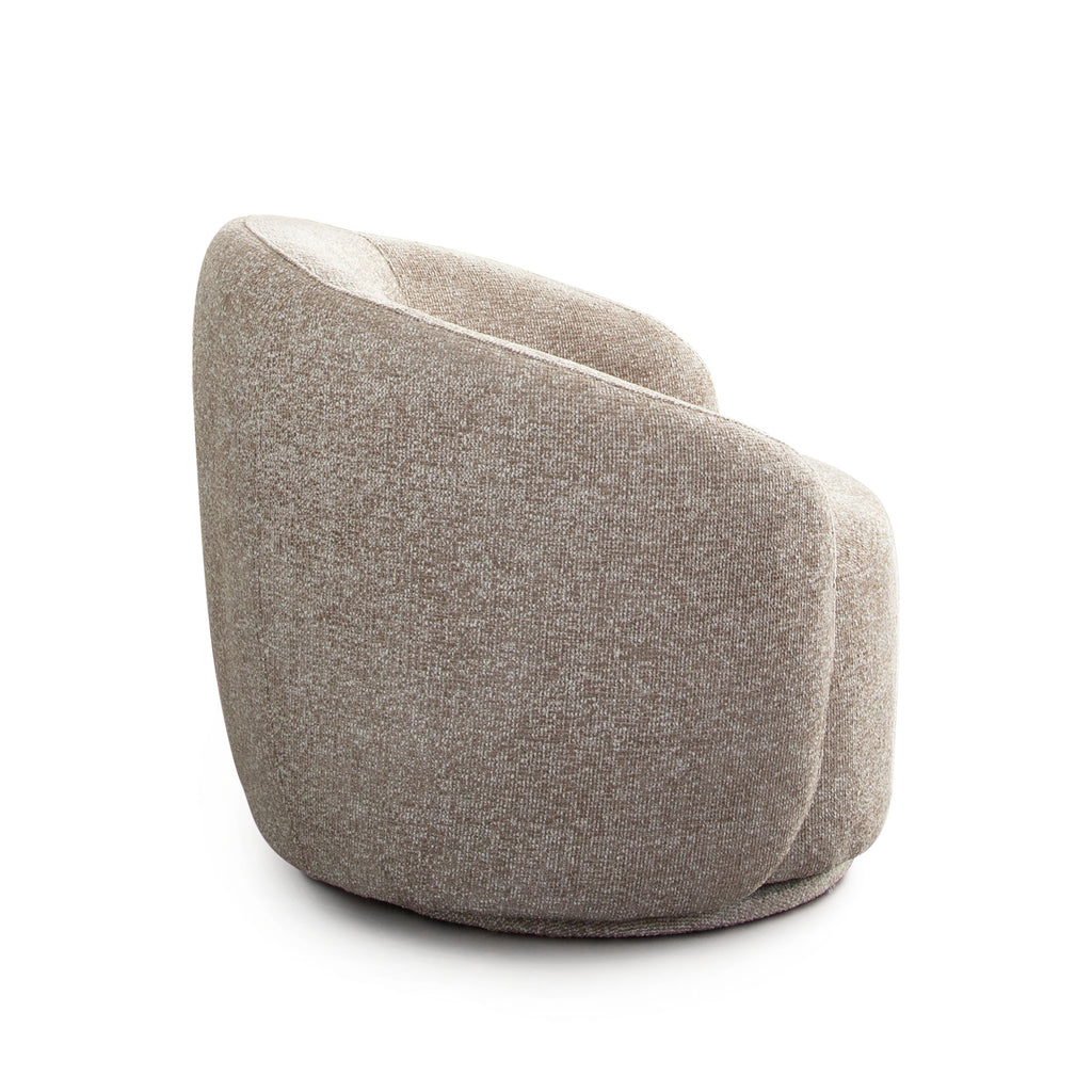 Olli Wheat Fabric Sofa & Swivel Chair Set