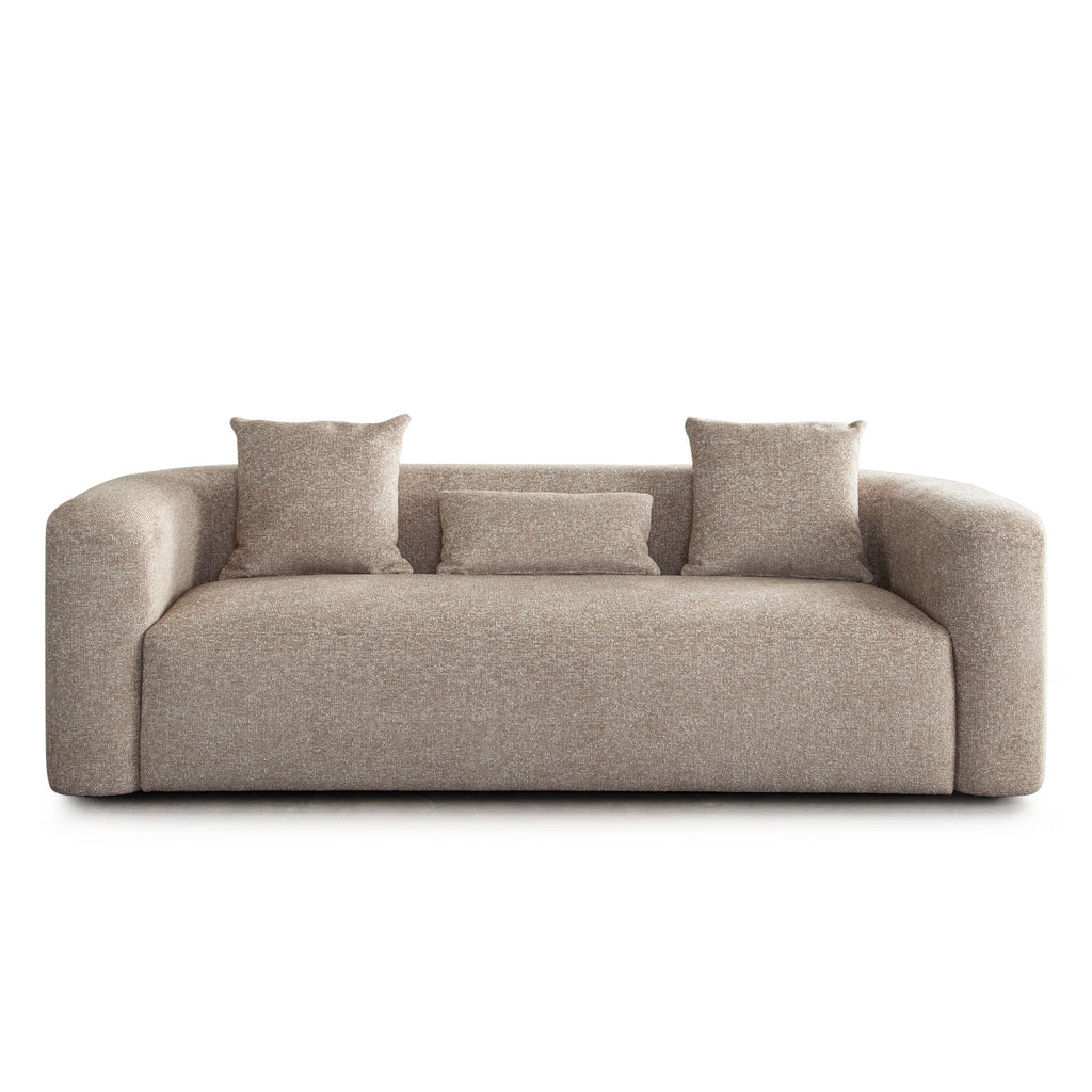 Olli Wheat Fabric Sofa & Swivel Chair Set