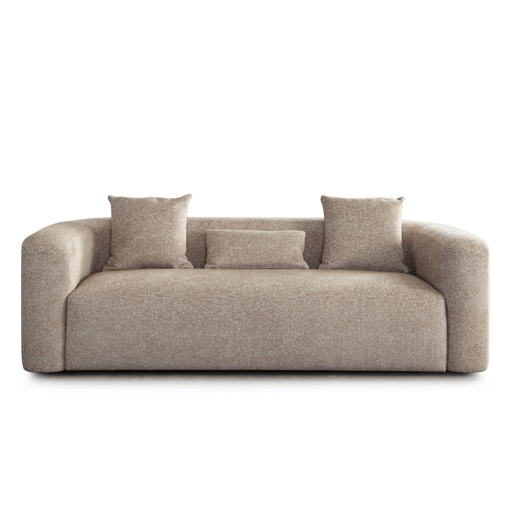 Olli Wheat Fabric Sofa & Swivel Chair Set