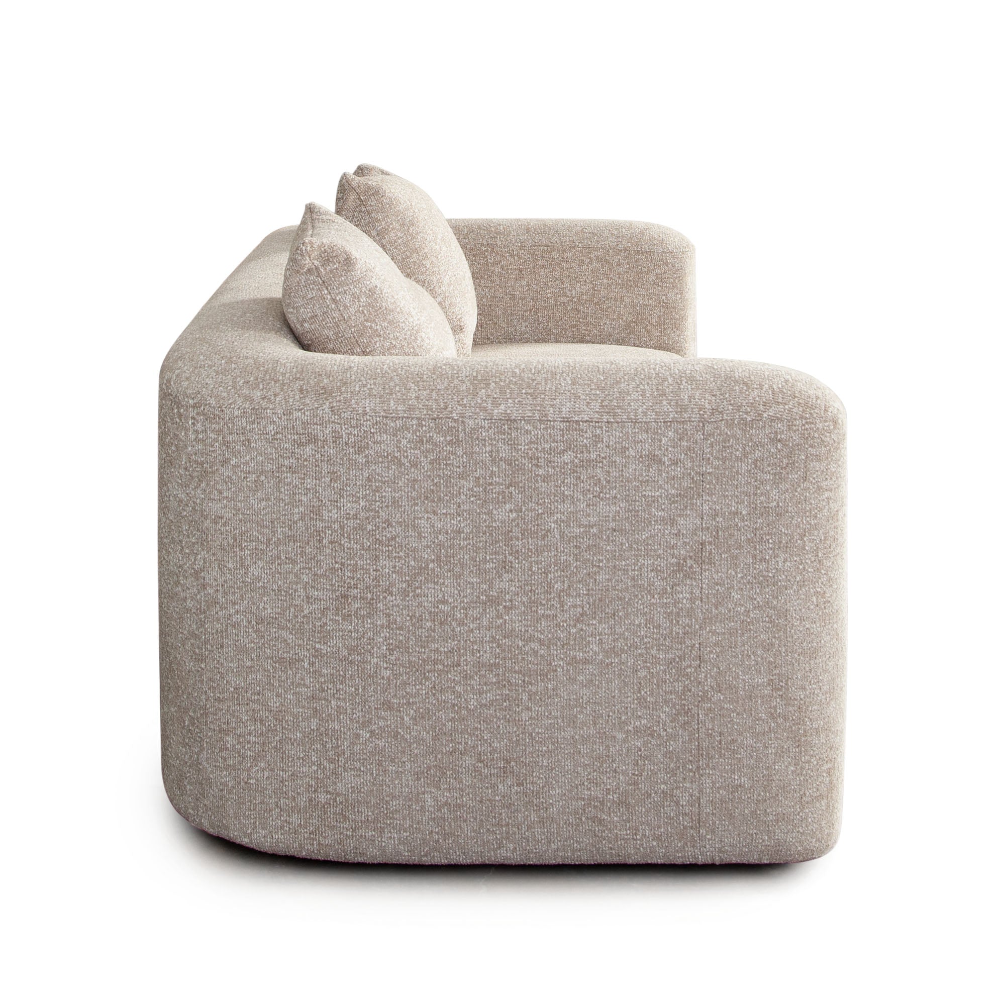 Olli Wheat Fabric Sofa & Swivel Chair Set