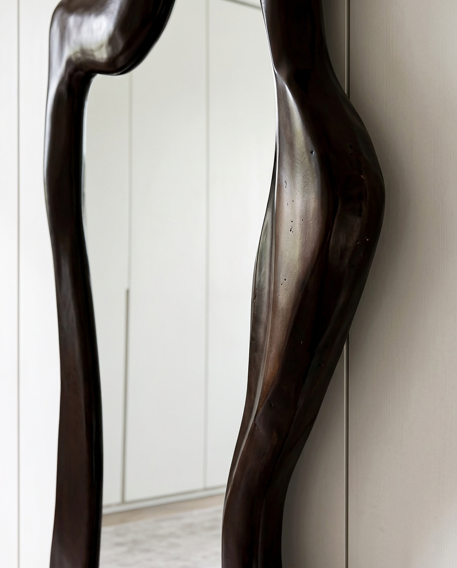 Onda Espresso Floor Mirror
