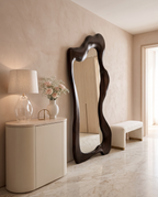 Onda Espresso Floor Mirror