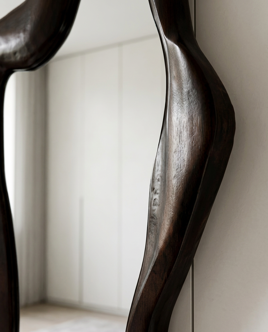 Onda Espresso Floor Mirror