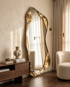 Onda Gold Floor Mirror