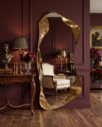 Onda Gold Floor Mirror