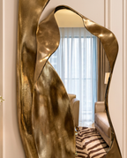 Onda Gold Floor Mirror