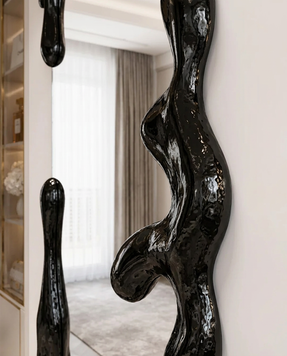 Onda Noir Floor Mirror
