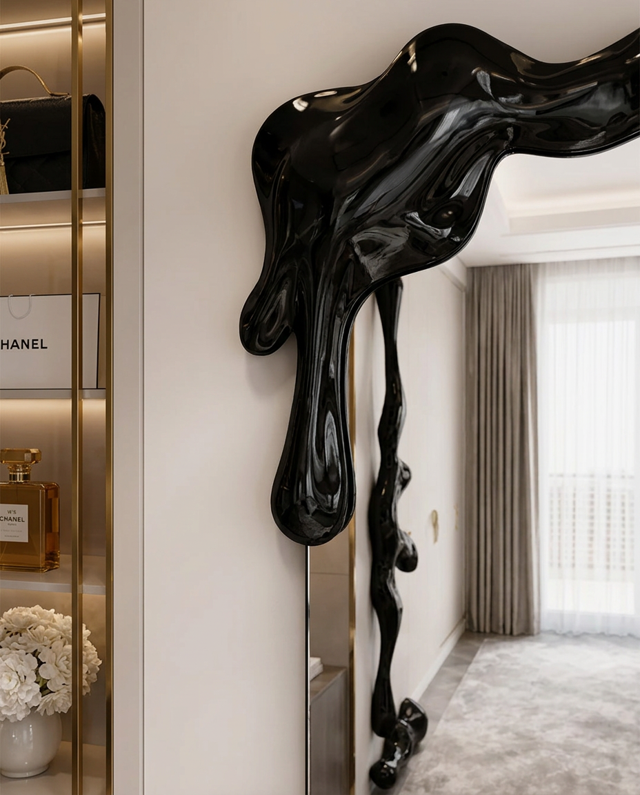 Onda Noir Floor Mirror