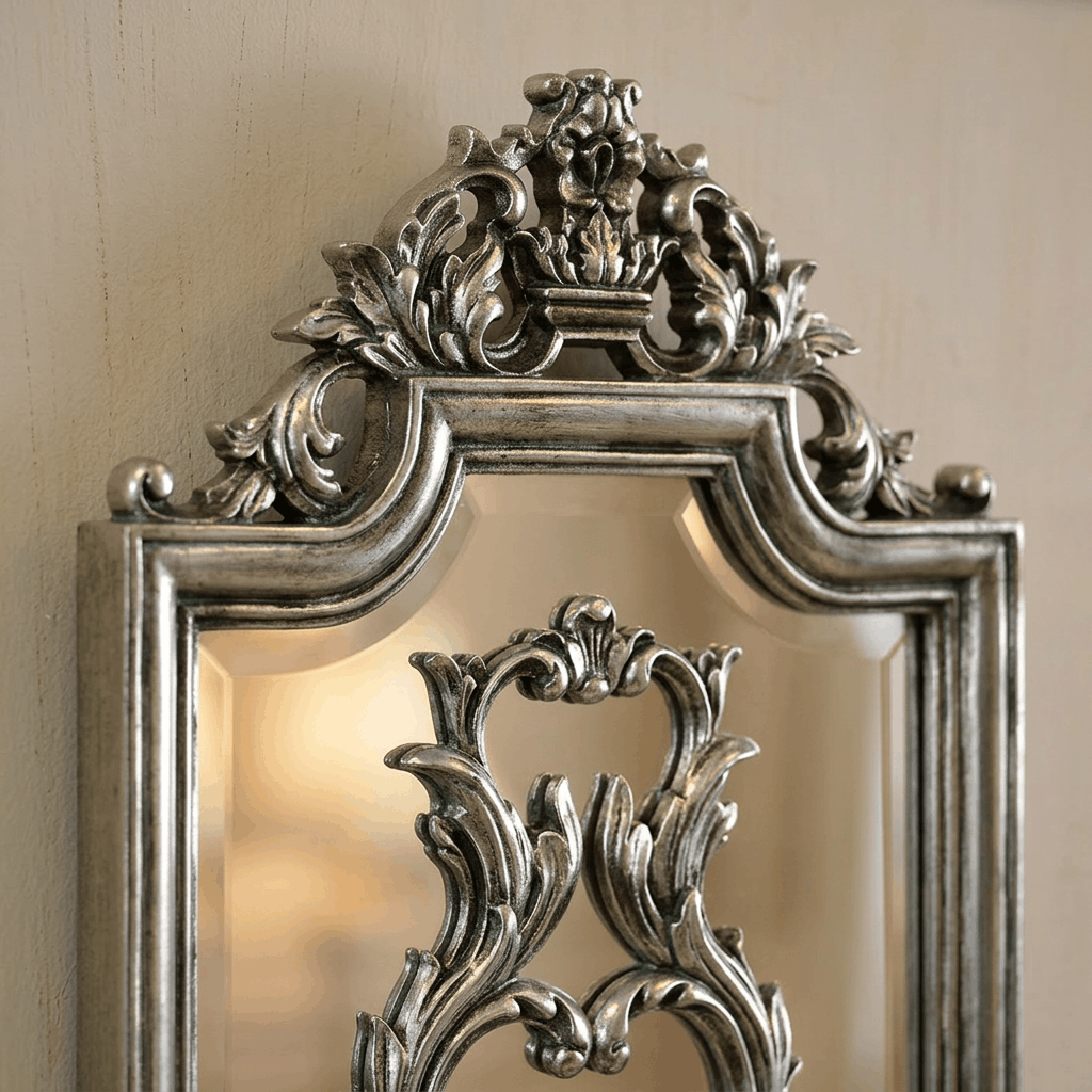 Opulent Gold Leaf Wall Mirror
