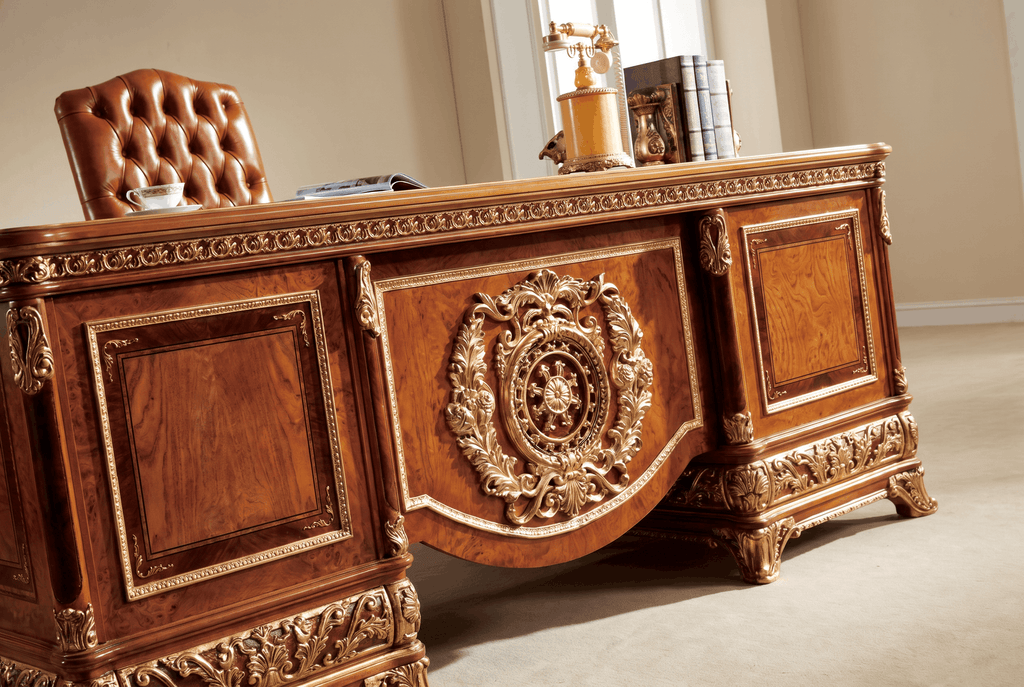 Palatial Walnut Office Desk