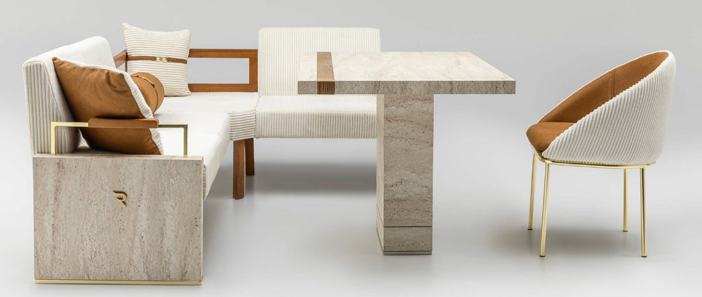 Fossil Stone Luxe Dining Set