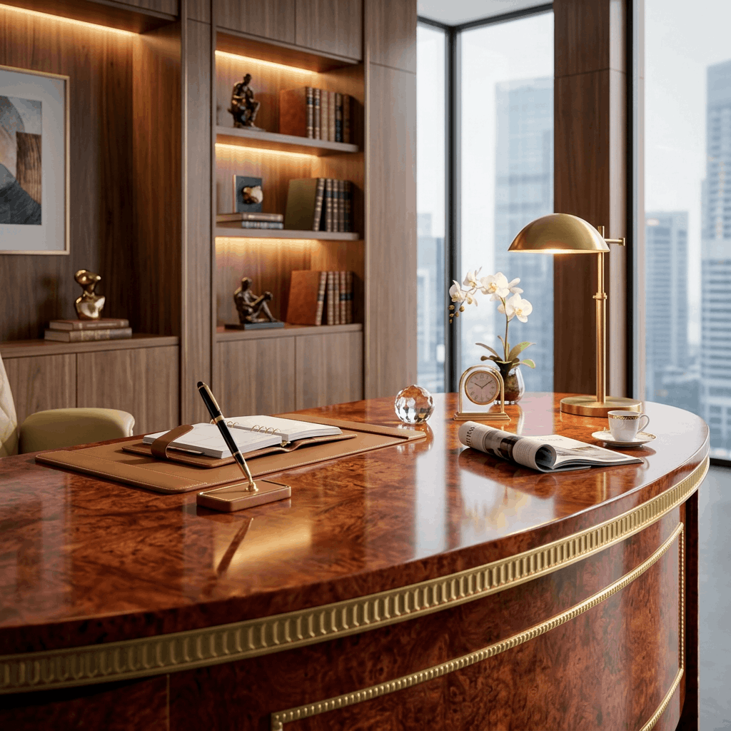 Penultimate CEO Desk for Power and Prestige