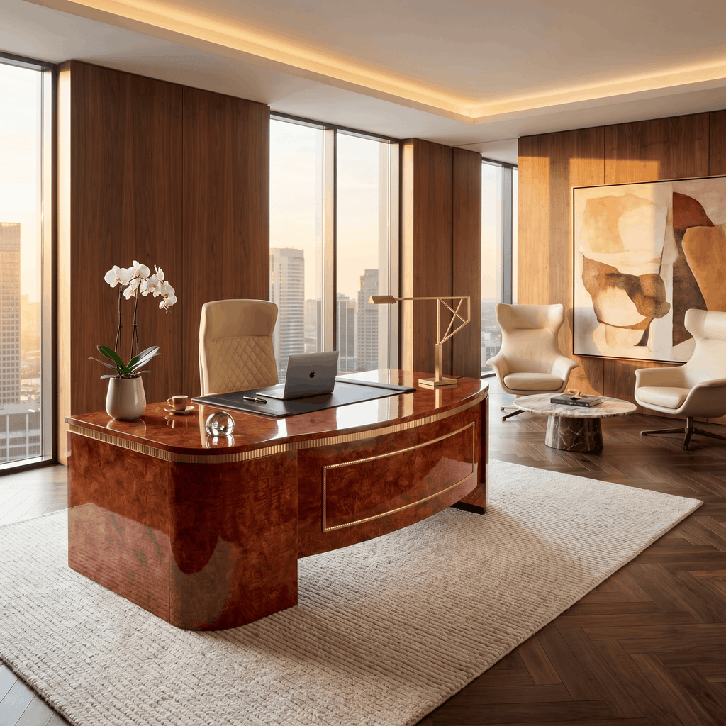 Penultimate CEO Desk for Power and Prestige