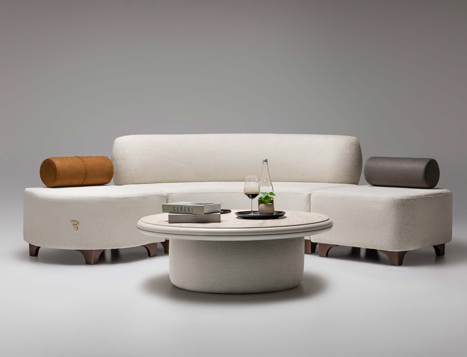 Perla 2-Piece Modern Luxury Living Room Set