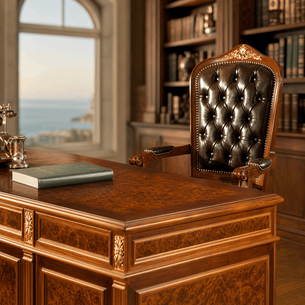 Prestigious 4-Piece Wooden Office Suite