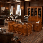 Prestigious 4-Piece Wooden Office Suite