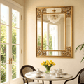 Regal Gold Ornate Beveled Wall Mirror