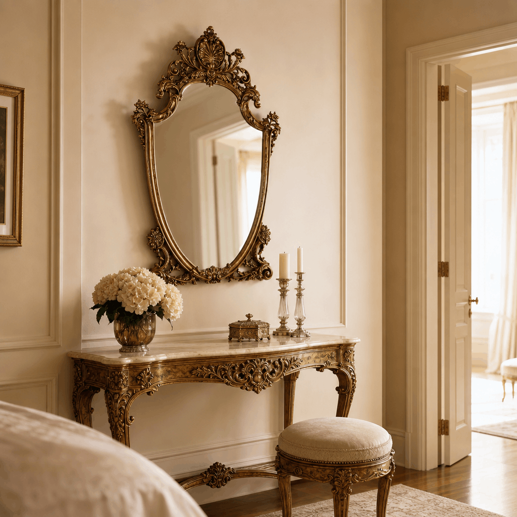 Royal Baroque Gold Statement Mirror