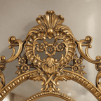 Royal Crest Ornate Gold Wall Mirror