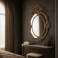 Royal Crest Ornate Gold Wall Mirror