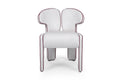 Sculptural Upholstered Accent Chair With Dual-form Back