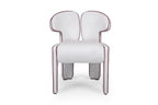 Sculptural Upholstered Accent Chair With Dual-form Back