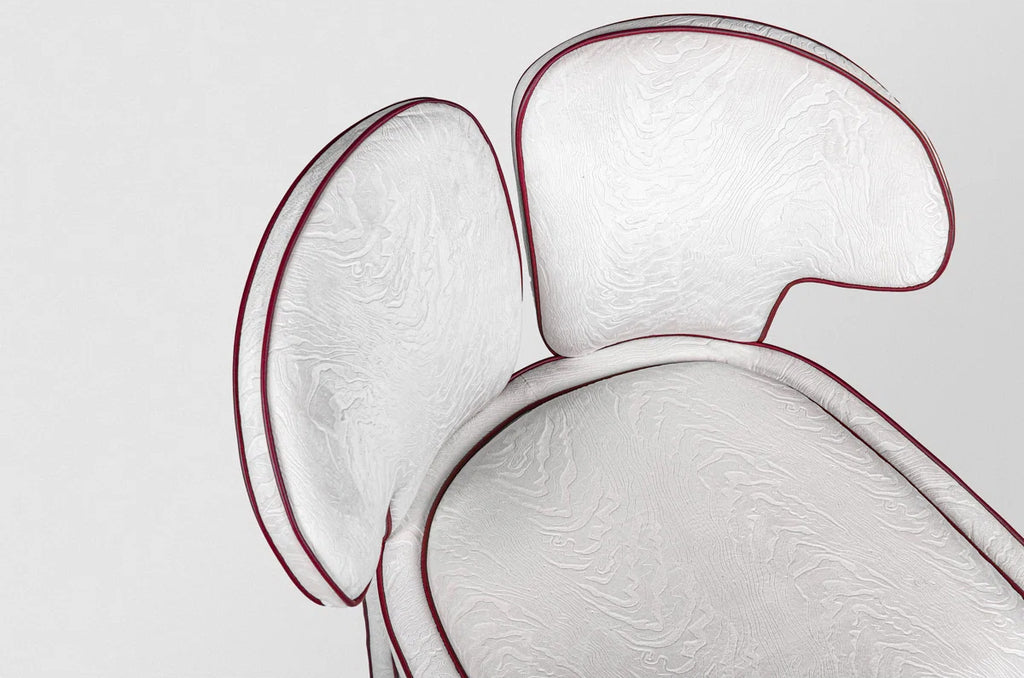Sculptural Upholstered Accent Chair With Dual-form Back