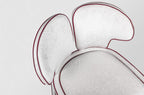 Sculptural Upholstered Accent Chair With Dual-form Back