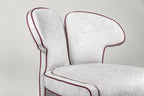 Sculptural Upholstered Accent Chair With Dual-form Back