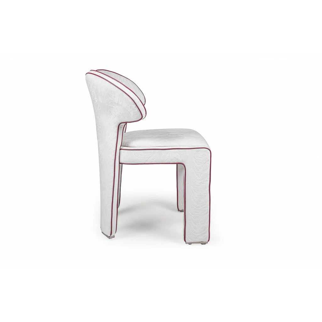 Sculptural Upholstered Accent Chair With Dual-form Back
