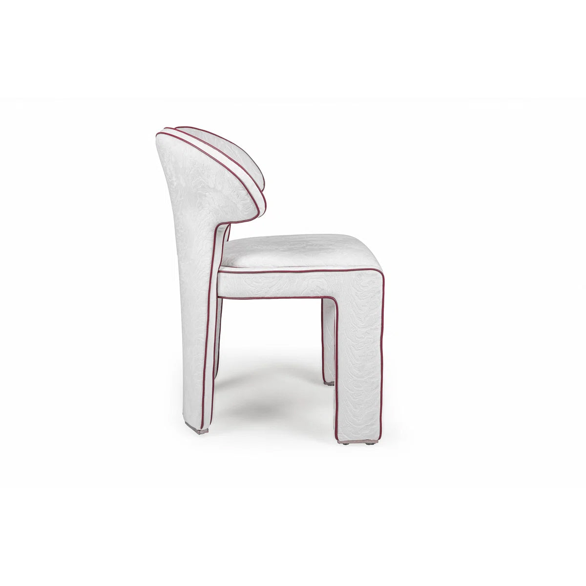 Sculptural Upholstered Accent Chair With Dual-form Back