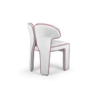 Sculptural Upholstered Accent Chair With Dual-form Back