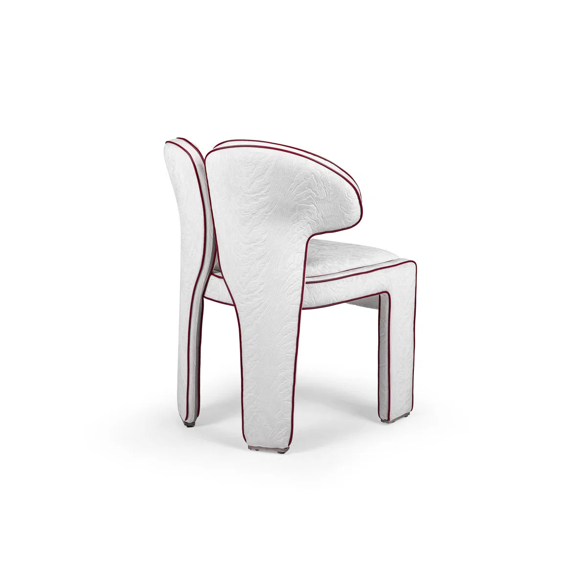 Sculptural Upholstered Accent Chair With Dual-form Back